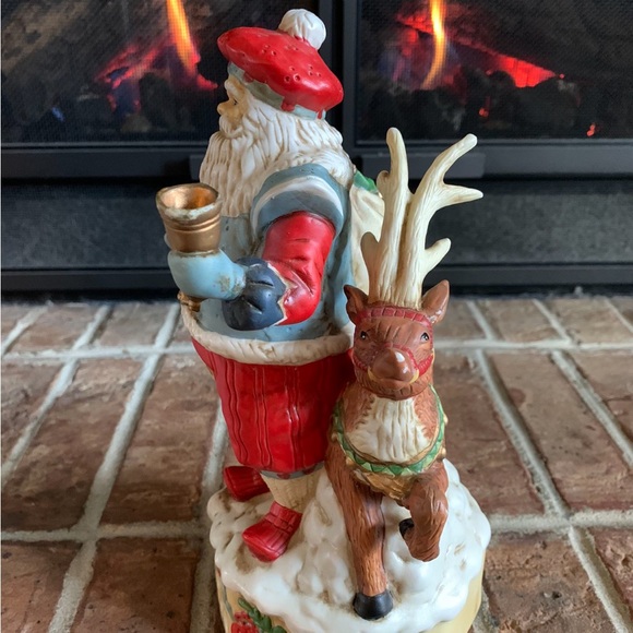 Vintage Porcelain Santa Music Box - Picture 2 of 6